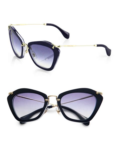 miu miu blue sunglasses